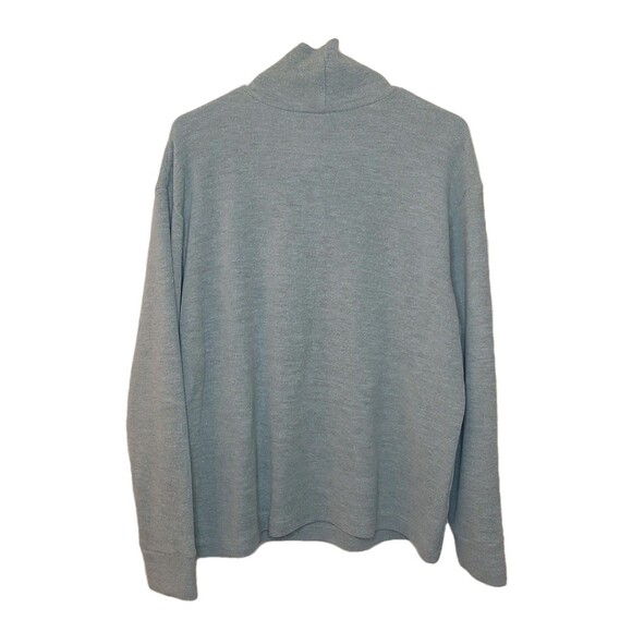 Uniqlo Sweater Green Women Size M Oversized Soft Ribbed High Neck Long Sleeve - Picture 9 of 11